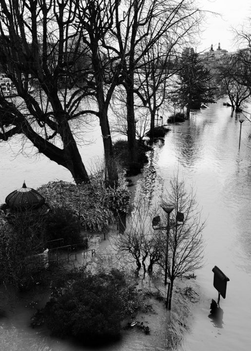 1er arrondissement – Crue de la Seine square du Vert Galant #1